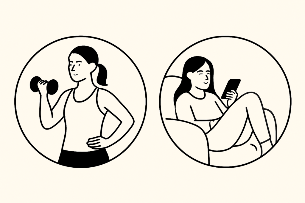 a diferença entre autocuidado e autoindulgência